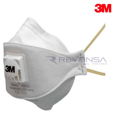 3M 9312 FFP1 Ventilli Toz ve Sis Maskesi